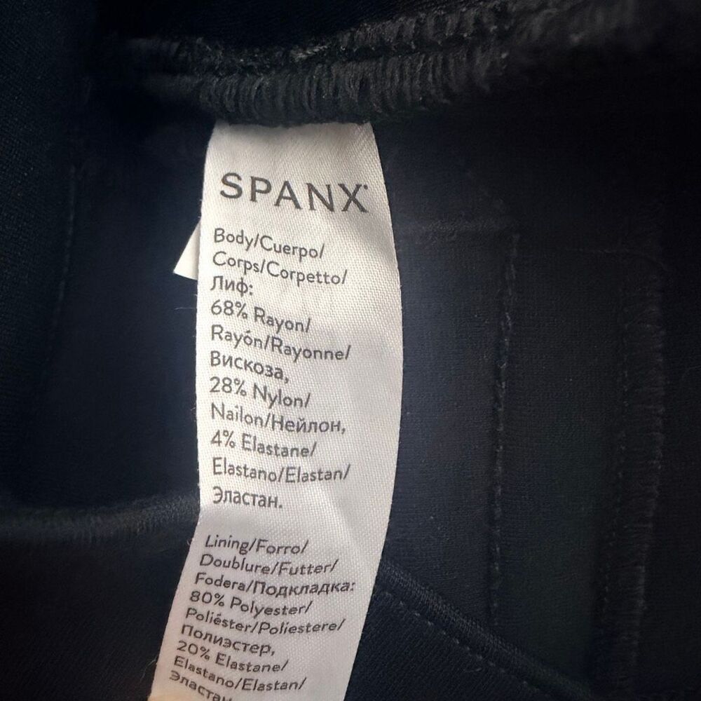 SPANX The Perfect Back Skinny Pull On Dress Pants Black Ponte Ankle Pant SP - Picture 6 of 11